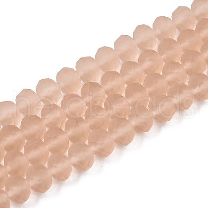 Transparent Glass Beads Strands EGLA-A044-T8mm-MD20-1