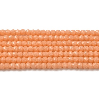 Synthetic Luminous Stone Beads Strands G-C086-01B-11-1