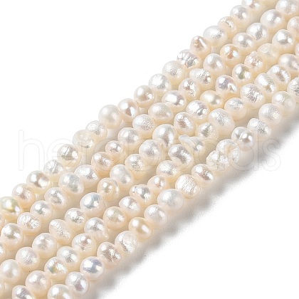 Natural Cultured Freshwater Pearl Beads Strands PEAR-E018-60-1