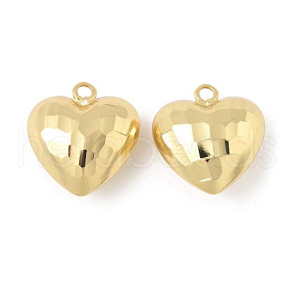 Heart Brass Pendants KK-M327-02C-G-1