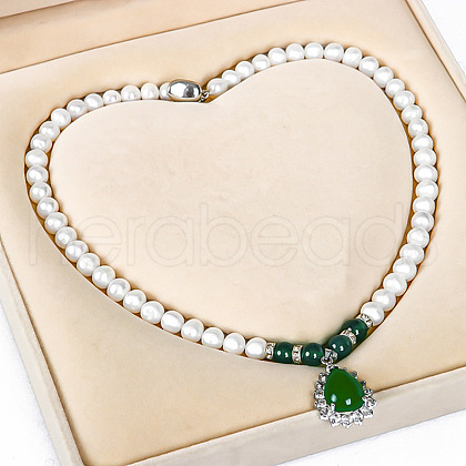 Mother's Day Jewellery Natural Freshwater Pearl Beaded Necklaces for Women WGE4EAE-34-1