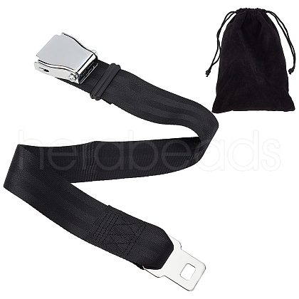 Polyester Airplane Car Extension Seatbelt AJEW-WH0285-03-1