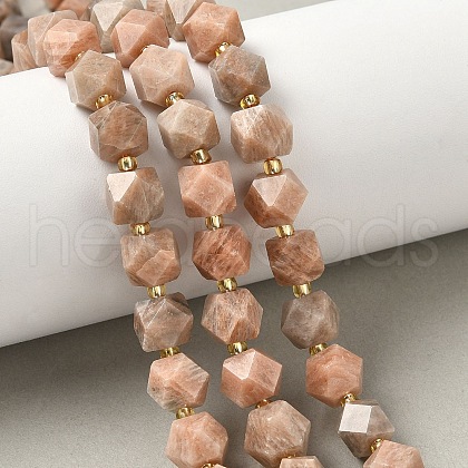 Natural Sunstone Beads Strands G-G271-A01-01-1