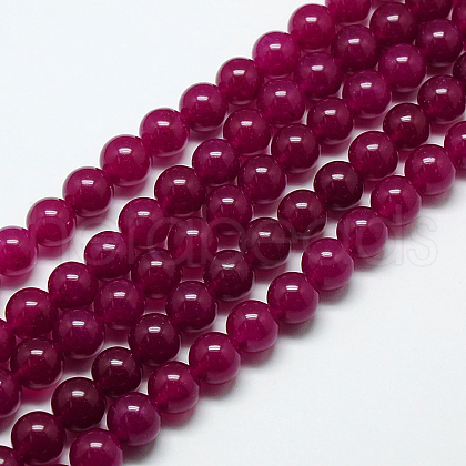 Natural Malaysia Jade Bead Strands G-M101-6mm-08-1