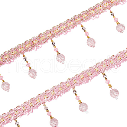 Curtain Plastic Beaded Fringe Trim OCOR-WH0090-69B-1