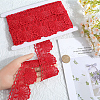 Gorgecraft 4.7~5Yards Cotton Shell Shaped Flower Lace Ribbon OCOR-GF0003-95A-3