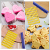 PP Plastic Letter A~Z Cookie Impress Embosser Cutter AJEW-WH0504-24-5