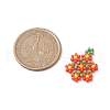 Seed Beads Beaded Charms PALLOY-MZ00417-02-2