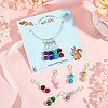  10Pcs Baking Painted Glass Bead Pendant Decoration HJEW-NB0001-48-3