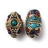 Handmade Tibetan Style Beads KK-G473-02AG-2