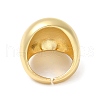 Rack Plating Brass Plain Dome Open Cuff Rings X-RJEW-E290-05G-3