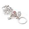 Halloween Tibetan Style Zinc Alloy K9 Glass Keychains KEYC-JKC01237-4