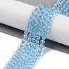 Natural Blue Topaz Beads Strands G-B088-C05-04-2