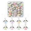 30Pcs Angel Acrylic & Glass Pendant PALLOY-FZ00016-1