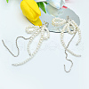 Elegant Zinc Alloy Bowknot Tassel Stud Earrings CF4746-2