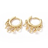 Brass Huggie Hoop Earrings X1-EJEW-K083-44G-4