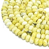 Natural Yellow Turquoise(Jasper) Beads Strands G-P575-A33-8x5mm-3