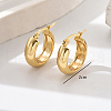 304 Stainless Steel Hoop Earrings QM4377-2-4