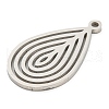 Non-Tarnish 304 Stainless Steel Pendants STAS-Z076-03P-2