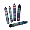 Natural Colorful Fluorite Pointed Prism Bar Home Display Decoration G-PW0007-098C-2