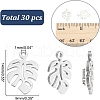 ARRICRAFT 30Pcs 304 Stainless Steel Charms STAS-AR0002-41-2