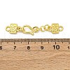 Brass Hook and S-Hook Clasps KK-U059-22G-3