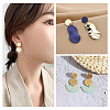 32Pcs 8 Styles 201 Stainless Steel Stud Earring Findings STAS-TA0001-93-8