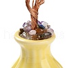 Mother's Day Natural Citrine Chips Money Tree Decorations DJEW-C016-01F-3