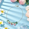 Epoxy Resin & Acrylic Pendant Necklace NJEW-TA00162-2