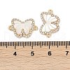 Brass Micro Pave Cubic Zirconia Pendants KK-U043-32G-01-3