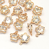 Flower Alloy Charms X-ZIRC-R007-044A-03-1