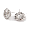 925 Sterling Silver Micro Pave Cubic Zirconia Earring Settings Findings STER-B003-21P-1