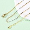 Brass Link Chain Necklaces for Women NJEW-D302-68G-1