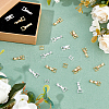 SUPERFINDINGS 20Pcs 2 Colors Eco-Friendly Brass Watch Band Clasps KK-FH0007-66-4