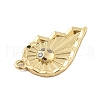 Brass Micro Pave Cubic Zirconia Pendants KK-L228-25A-G-3