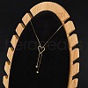PVD Vacuum Plating 304 Stainless Steel Enamel Heart Pendant Necklaces NJEW-C063-03G-2