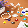 Cheriswelry 16Pcs 8 Colors Handmade Evil Eye Lampwork Pendants LAMP-CW0001-06-15