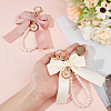Beebeecraft 2Pcs 2 Colors Polyester Keychains KEYC-BBC0001-04A-3