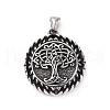 304 Stainless Steel Pendants STAS-J039-18AS-1