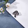 Cubic Zirconia Mushroom Brooch JBR102D-6