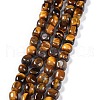 Natural Tiger Eye Beads Strands G-C038-02K-1