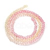 Transparent Painted Glass Beads Strands X1-DGLA-A034-T1mm-A09-5