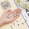 SUNNYCLUE 80Pcs 8 Style Tibetan Style Alloy Pendants TIBEP-SC0002-19-3