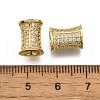 Brass Micro Pave Cubic Zirconia Beads KK-Z100-09G-3