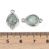 Natural Amazonite Faceted Connector Charms G-L514-048G-07-3