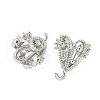Brass Micro Pave Cubic Zirconia Peg Bails KK-V015-31P-2