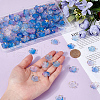 SUNNYCLUE 200Pcs Acrylic Bead Caps OACR-SC0001-74-3
