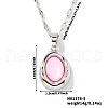 Elegant Oval Brass Pendant Necklaces SC8993-5-1