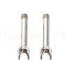 304 Stainless Steel Stud Earring Findings STAS-B091-02B-01P-1