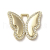 Brass Micro Pave Cubic Zirconia Pendants KK-E092-33G-04-1
